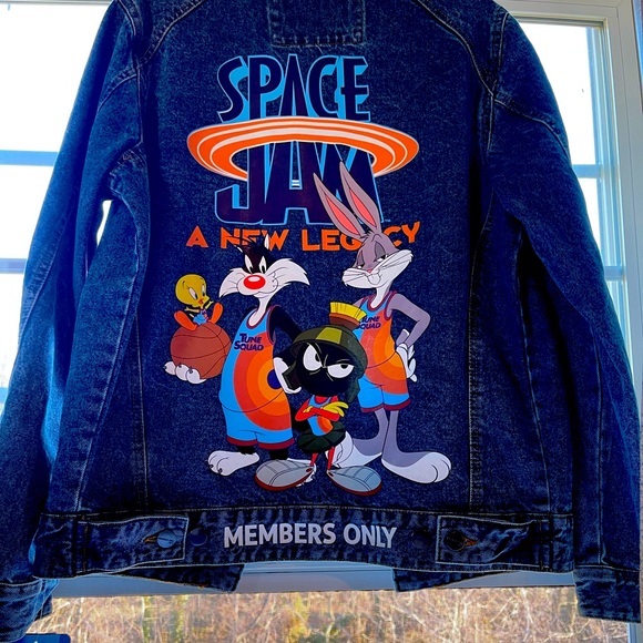 Brand New “Space Jam”Members Only Jean Jacket!!! - Picture 4 of 6